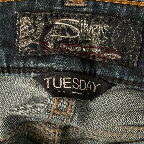 Silver Mid Skinny Jean W26 L 31 - Picture 6 of 10